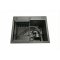 Matte Black Single Bowl Kitchen Sink Supplier with Drain Kit for Compact Cabinets