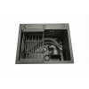 Matte Black Single Bowl Kitchen Sink Supplier with Drain Kit for Compact Cabinets