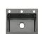 Matte Black Single Bowl Kitchen Sink Supplier with Drain Kit for Compact Cabinets