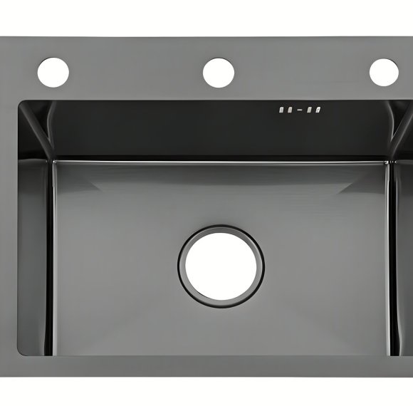 Matte Black Single Bowl Kitchen Sink Supplier with Drain Kit for Compact Cabinets