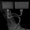 Brushed Nickel Double Bowl Kitchen Sink Supplier with 304 Stainless Steel Body