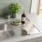 Brushed Nickel Double Bowl Kitchen Sink with Drainboard Wholesale Supplier