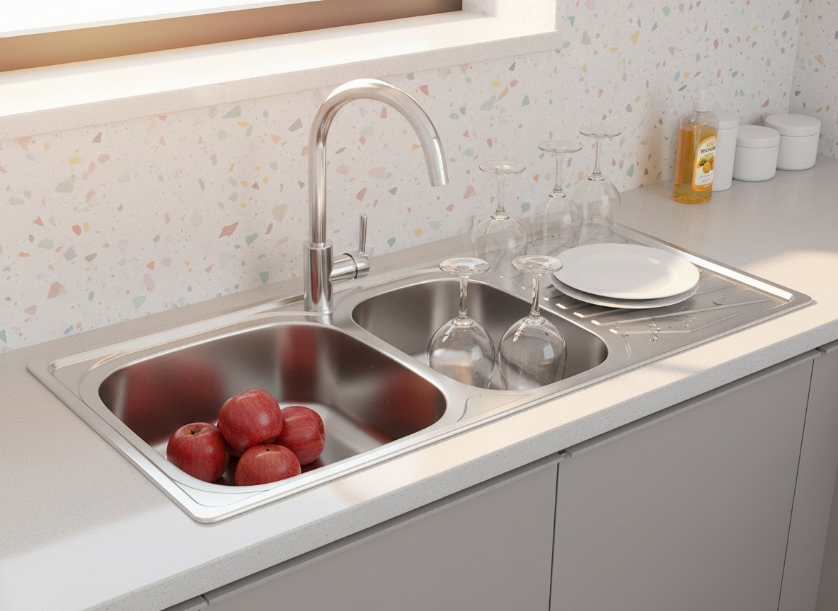 Dual-Bowl Layout for Separated Washing Work