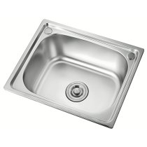 Brushed Nickel Single Bowl Kitchen Sink Supplier with Deep Draw Stainless Body