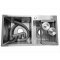Brushed Nickel Double Bowl Kitchen Sink Supplier with 304 Stainless Steel Body
