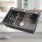 Matte Black Single Bowl Kitchen Sink Supplier with Drain Kit for Compact Cabinets