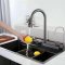 Black Smart Kitchen Sink with Digital Display and Piano Keys Wholesale Supplier