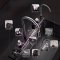 Black Luxury Smart Kitchen Sink Supplier with Waterfall and Multi Mode Water Output