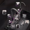 Black Luxury Smart Kitchen Sink Supplier with Waterfall and Multi Mode Water Output