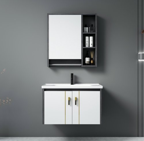 Italian Plywood Bathroom Vanity with Smart Storage Mirror Cabinet | Wholesale Supplier