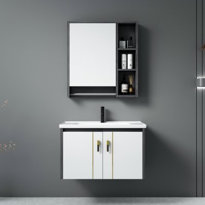 Italian Plywood Bathroom Vanity with Smart Storage Mirror Cabinet | Wholesale Supplier