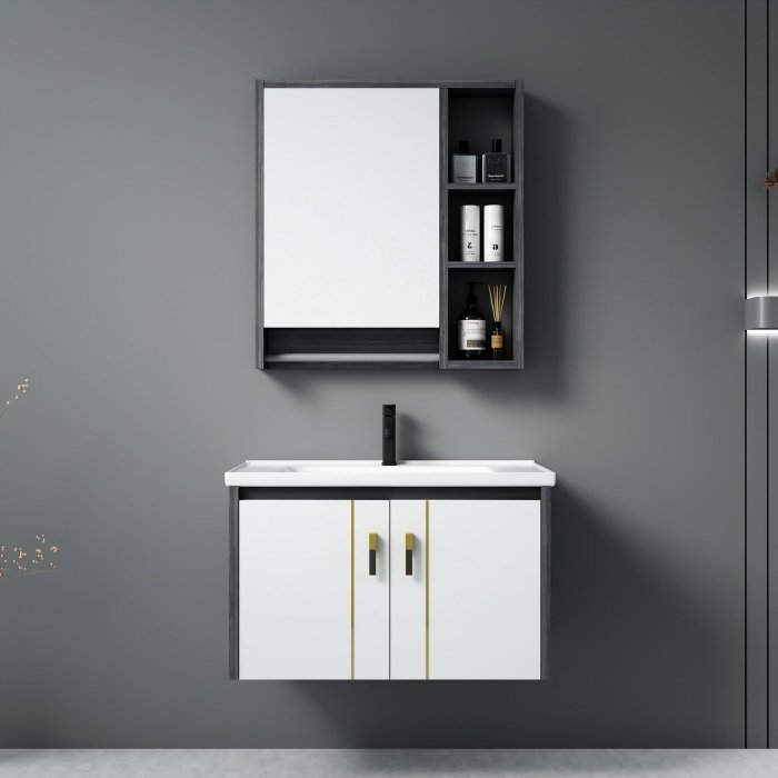 Italian Plywood Bathroom Vanity with Smart Storage Mirror Cabinet | Wholesale Supplier