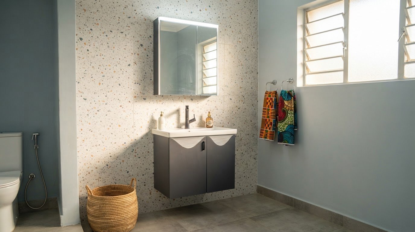 High-Glaze Deep Ceramic Basin with Micro-Splash Guard