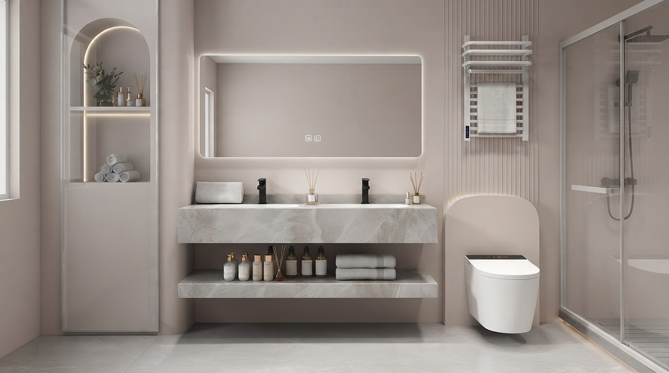 120cm Double Basin Layout for Master Suites