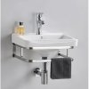Compact Aluminum Bathroom Vanity Supplier with Stainless Frame and Towel Bar