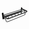 Matte Black 3-in-1 Towel Rack Supplier with Multi-Layer Storage Shelf