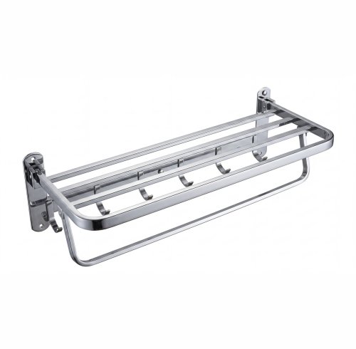 Chrome Large-Capacity Towel Rack Supplier with Multi-Bar Hanging Design