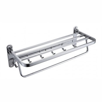 Chrome Large-Capacity Towel Rack Supplier with Multi-Bar Hanging Design