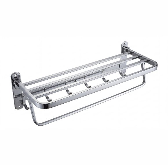 Chrome Large-Capacity Towel Rack Supplier with Multi-Bar Hanging Design