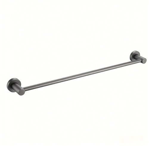 Gunmetal Grey Towel Bar Supplier with Wall Mounted Aluminum Body