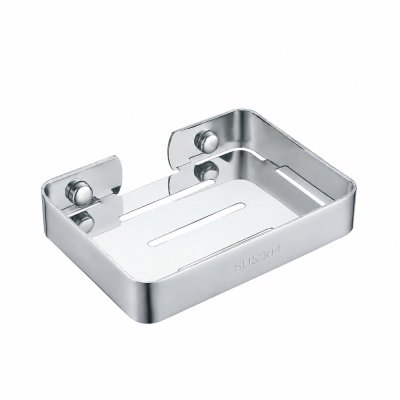 Chrome Soap Dish Supplier with Slotted Drainage for Wall Mounted Bathrooms