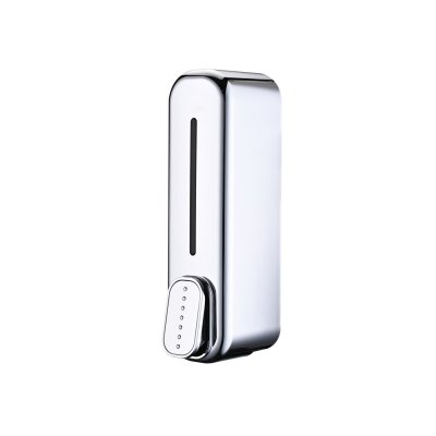 Chrome 350ml Soap Dispenser Supplier with Level Window for Bathrooms