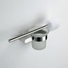 Chrome Toilet Brush Holder Supplier with Mirror Finish and Glass Cup