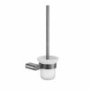 Gunmetal Grey Toilet Brush Holder Supplier with SUS304 Glass Cup