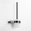 Gunmetal Grey Toilet Brush Holder Supplier with SUS304 Glass Cup
