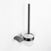 Gunmetal Grey Toilet Brush Holder Supplier with SUS304 Glass Cup
