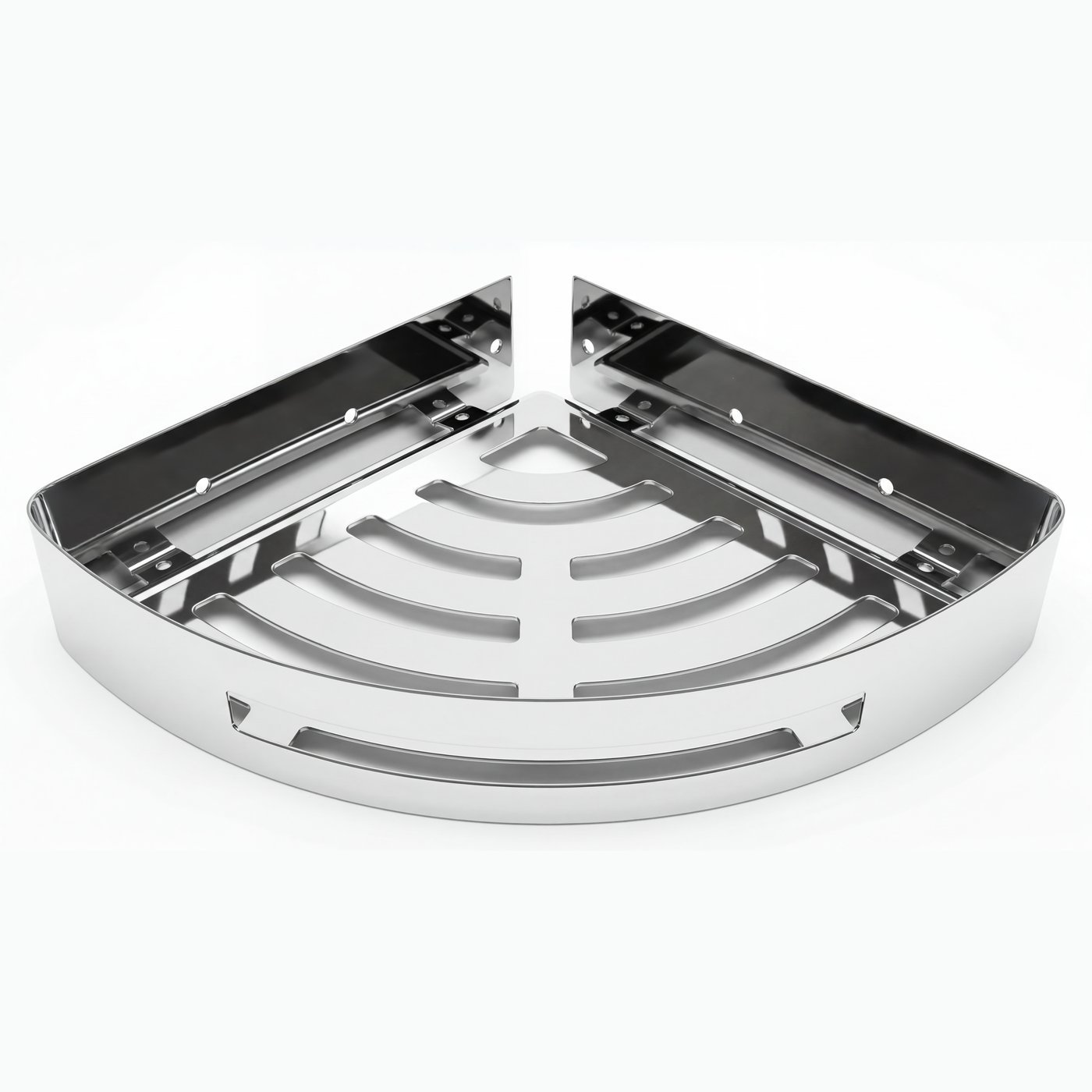 Chrome 90-Degree Corner Basket Supplier with Space-Saving Wall Design