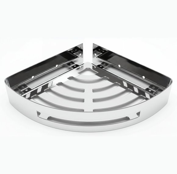 Chrome 90-Degree Corner Basket Supplier with Space-Saving Wall Design