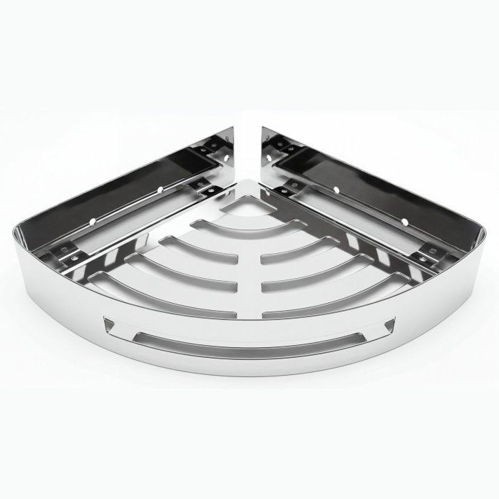 Chrome 90-Degree Corner Basket Supplier with Space-Saving Wall Design