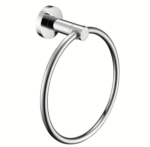 Chrome Towel Ring Supplier with 180 Degree Dampened Swing Hinge
