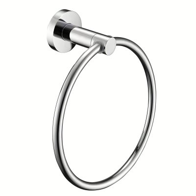 Chrome Towel Ring Supplier with 180 Degree Dampened Swing Hinge