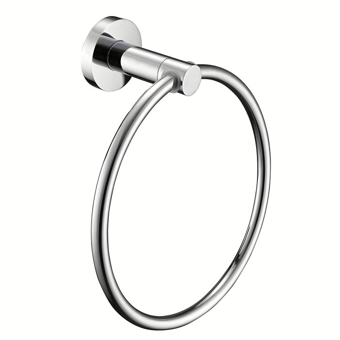 Chrome Towel Ring Supplier with 180 Degree Dampened Swing Hinge