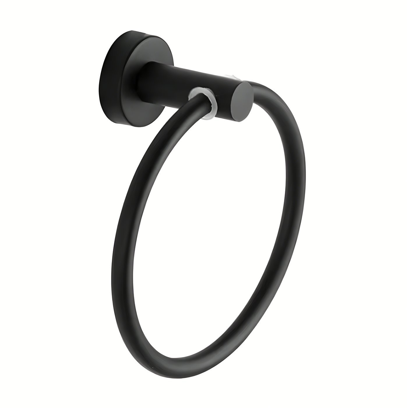 Matte Black Towel Ring Supplier with Wall Mounted Modern Design