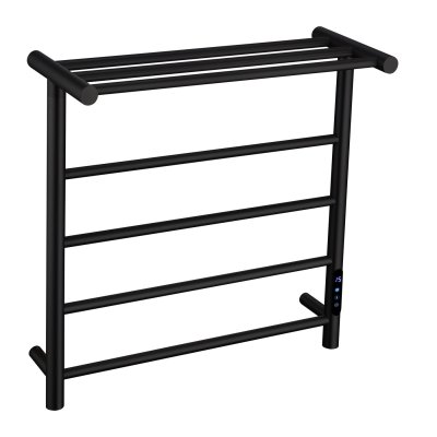Black Electric Towel Warmer Supplier with Carbon Fiber Heating