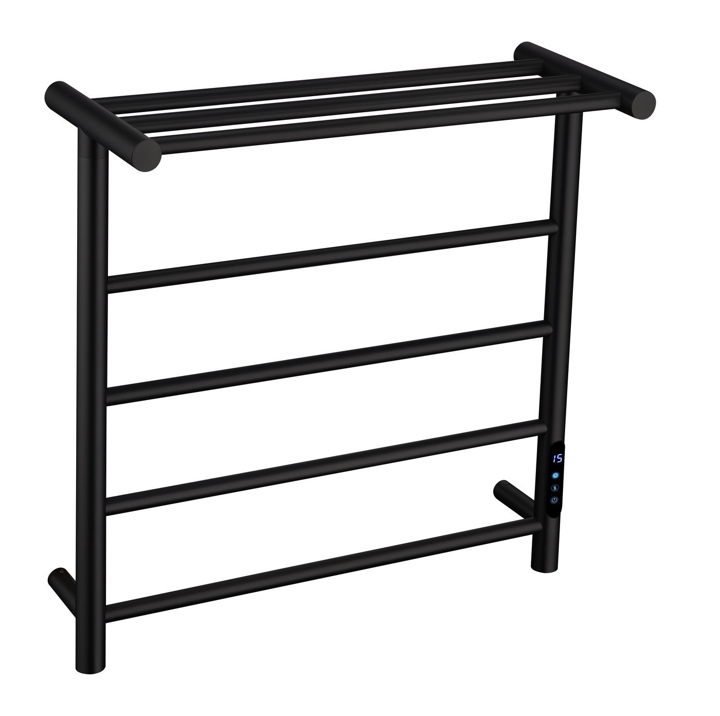 Black Electric Towel Warmer Supplier with Carbon Fiber Heating