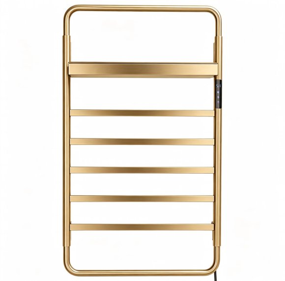Brushed Gold Electric Towel Warmer Supplier with Six-Level Thermostat