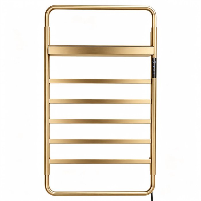 Brushed Gold Electric Towel Warmer Supplier with Six-Level Thermostat