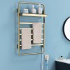 Brushed Gold Electric Towel Warmer Supplier with Six-Level Thermostat