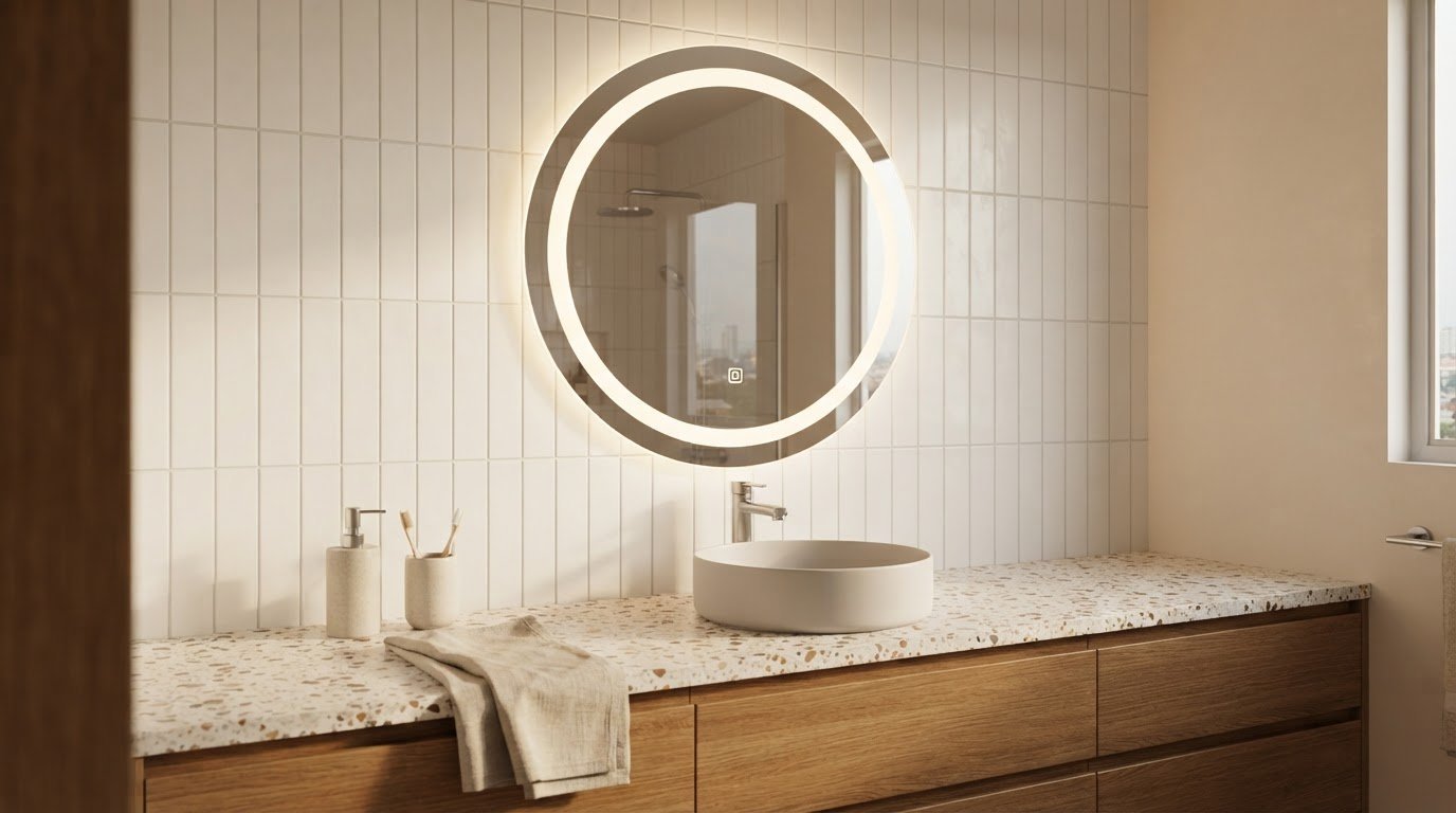 Frameless Edge-to-Edge Mirror Design