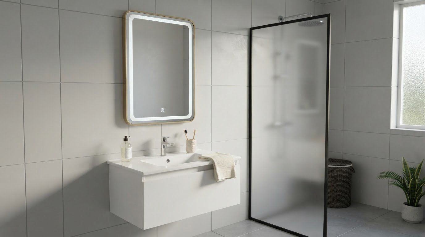 High-Definition 3.5mm Mirror Glass in a Square-Profile Frame