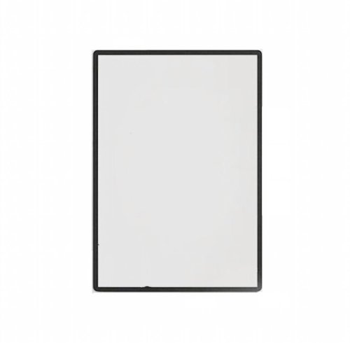 50x70cm Black Bathroom Wall Mirror Supplier with Water-Resistant Plastic Frame