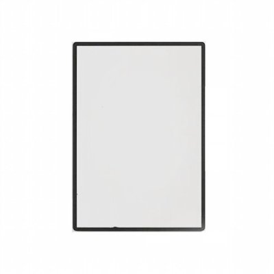 50x70cm Black Bathroom Wall Mirror Supplier with Water-Resistant Plastic Frame