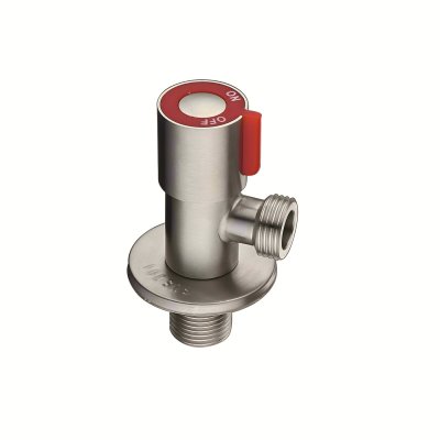 Brushed Nickel Angle Valve Supplier with Quarter Turn Brass Core for Bathrooms