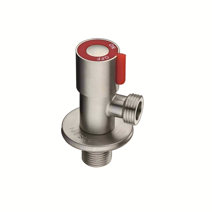 Brushed Nickel Angle Valve Supplier with Quarter Turn Brass Core for Bathrooms