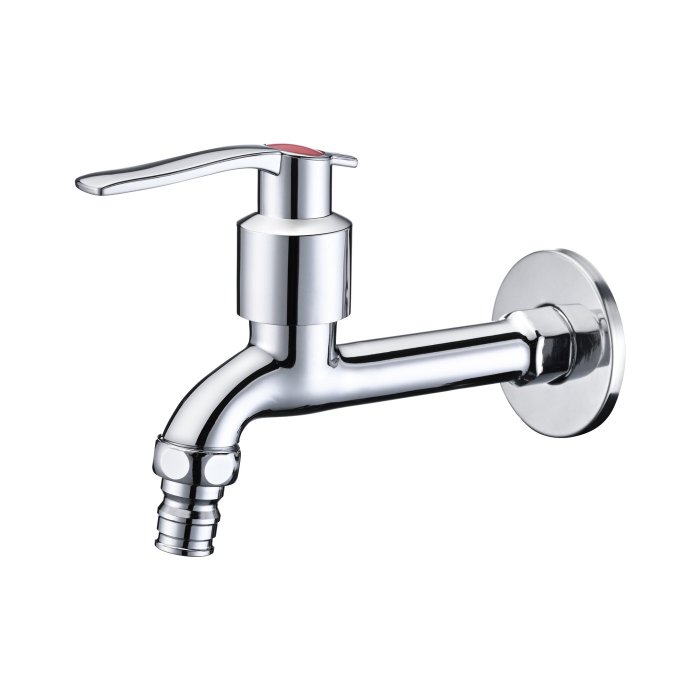 Chrome Extended Long Body Water Tap Supplier for Bathroom and Laundry