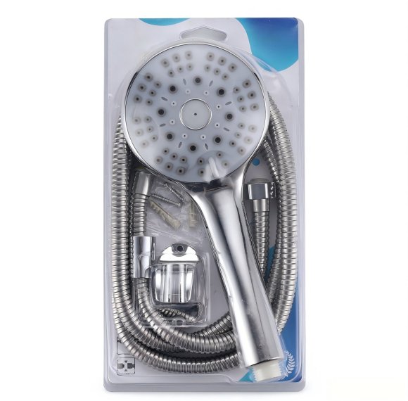 Chrome Multi-Mode Hand Shower Set Supplier with Hose and Bracket